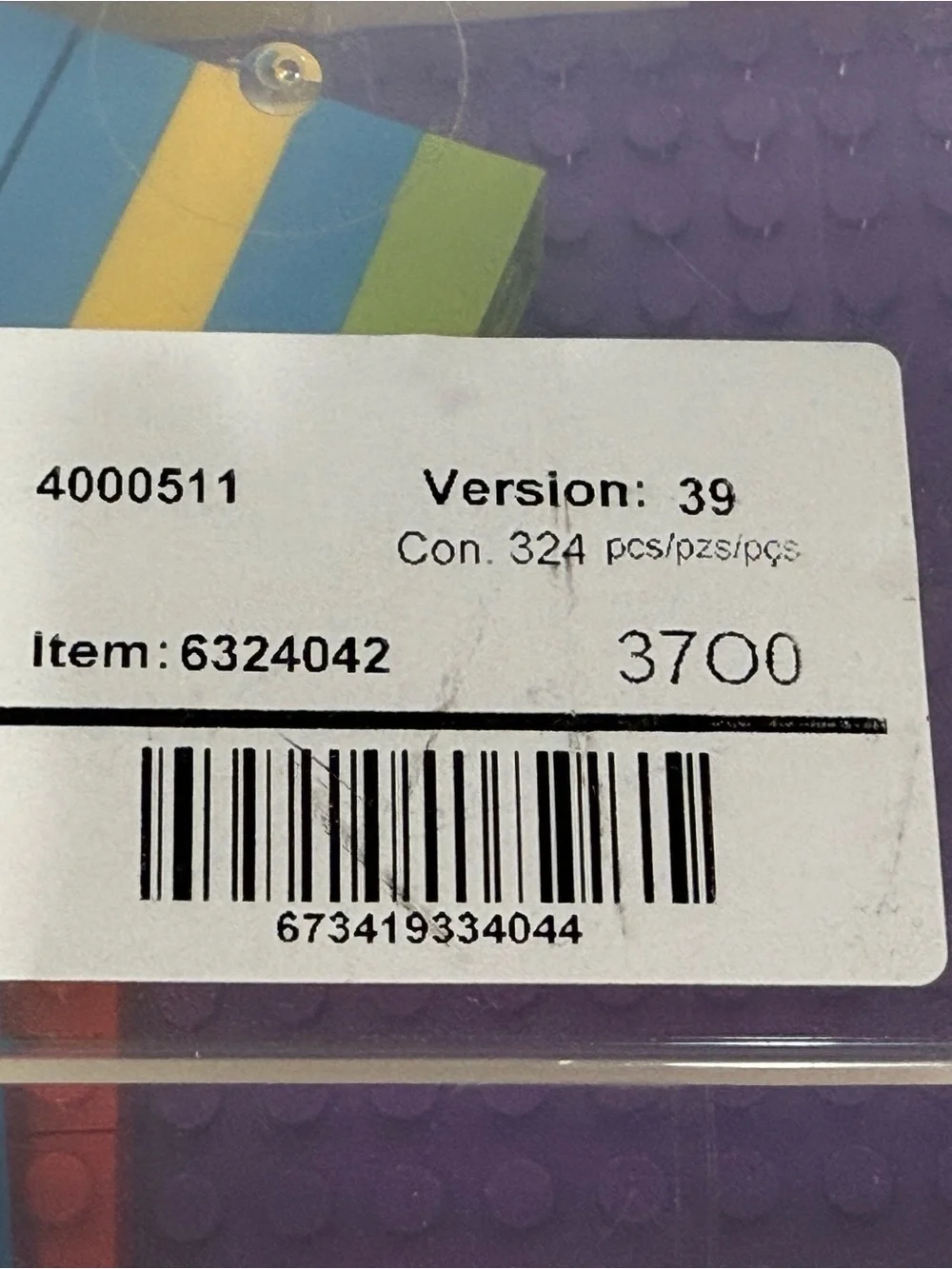 LEGO Braille Bricks Set 4000511